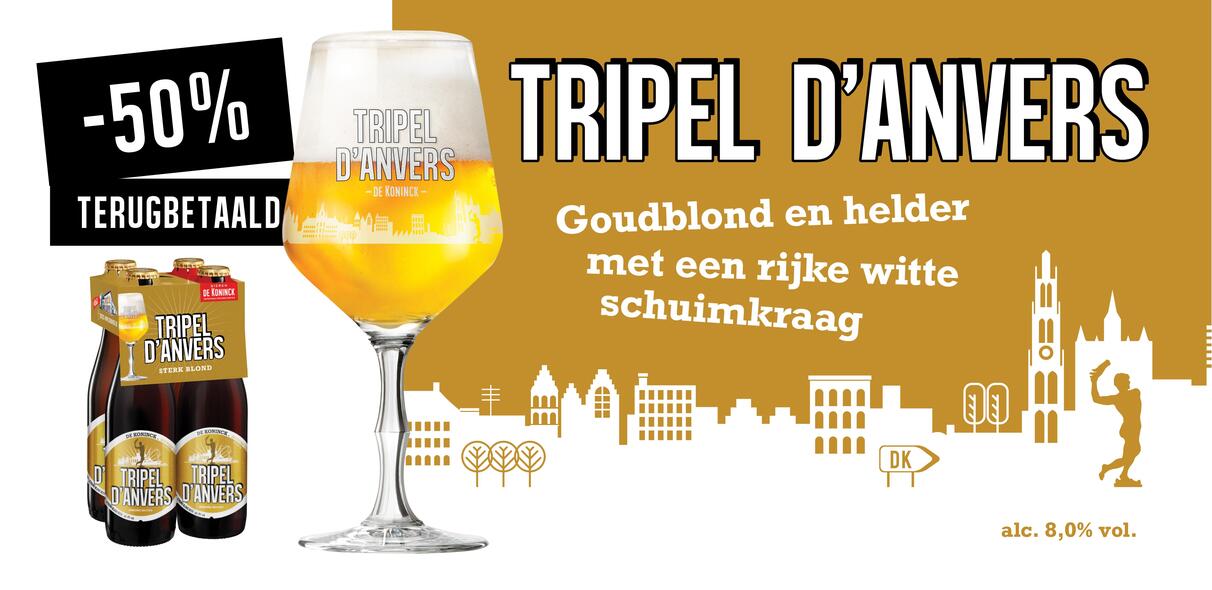 4 flesjes Tripel d'Anvers