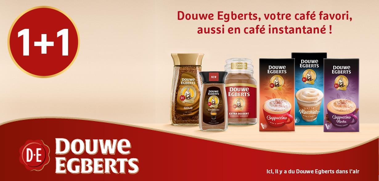 Douwe Egberts café soluble 1+1 gratuit